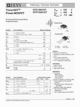 DataSheet IXTP160N10T pdf